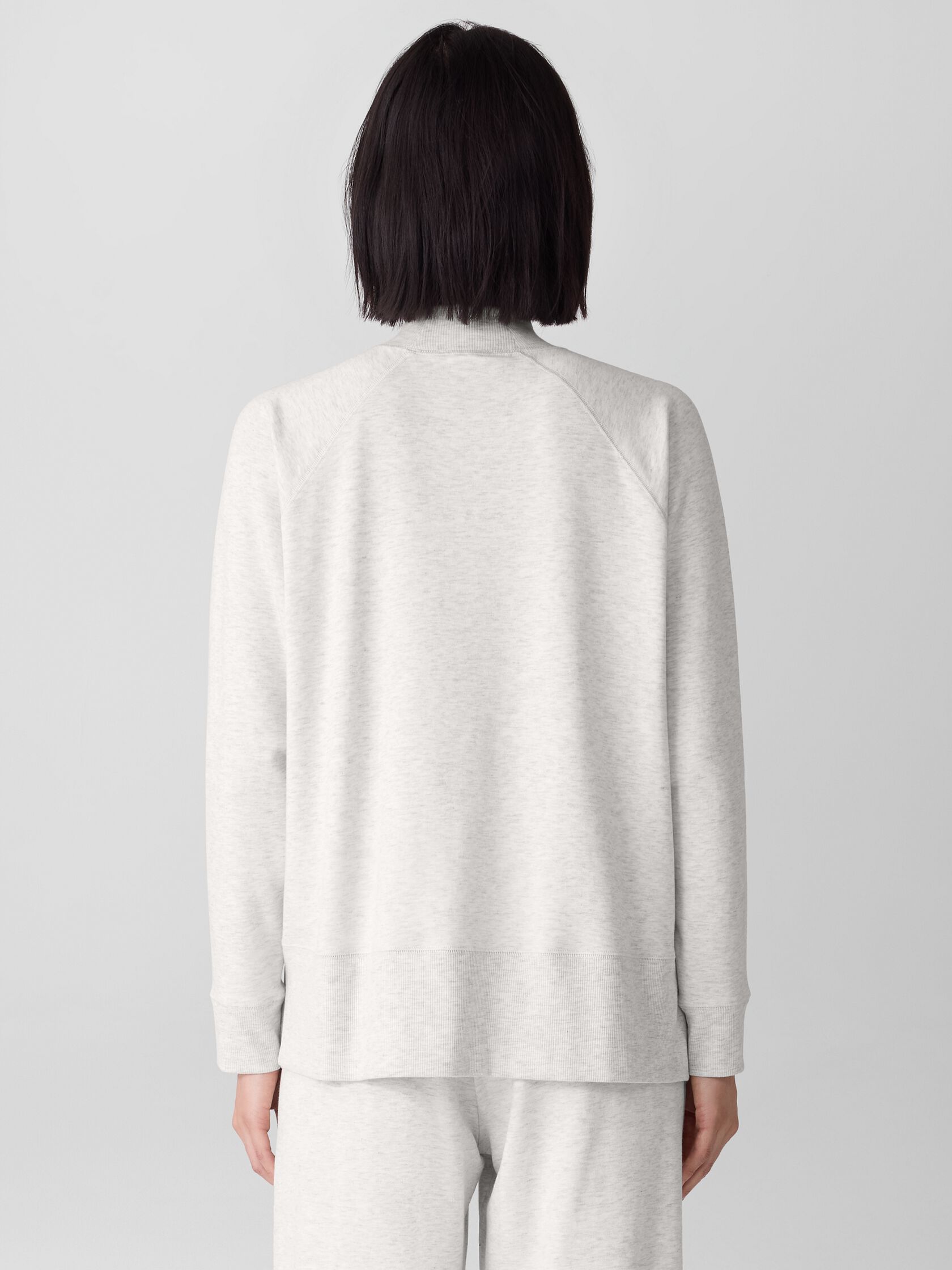 Cozy Brushed Terry Hug Mock Neck Top