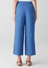 Washed Organic Linen D&eacute;lav&eacute; Wide-Leg Pant