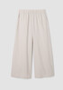 Washed Organic Cotton Poplin Wide-Leg Pant