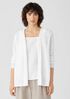 Organic Cotton Linen Slub Hooded Cardigan