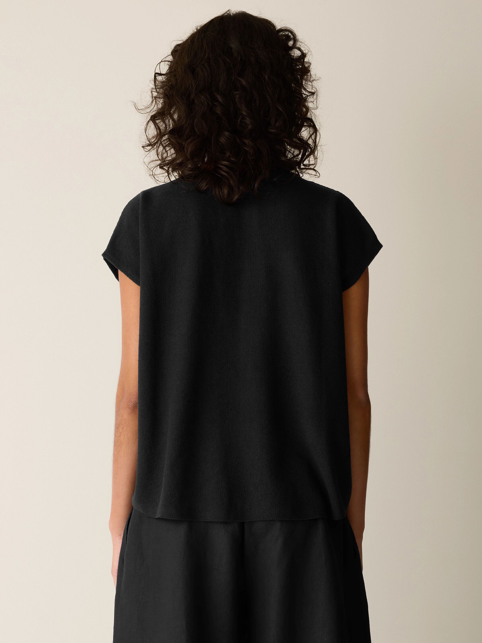 Organic Linen Cotton V-Neck Top