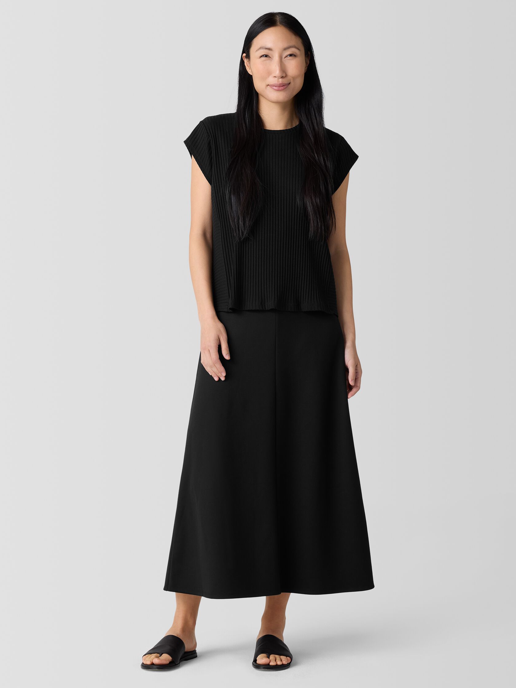Lightweight Ponte A-Line Skirt