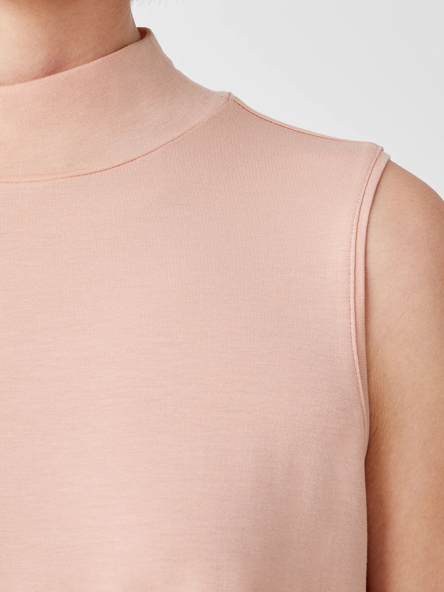 Fine Jersey Mock Neck Tank