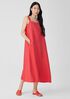 Garment-Dyed Organic Linen Square Neck Dress