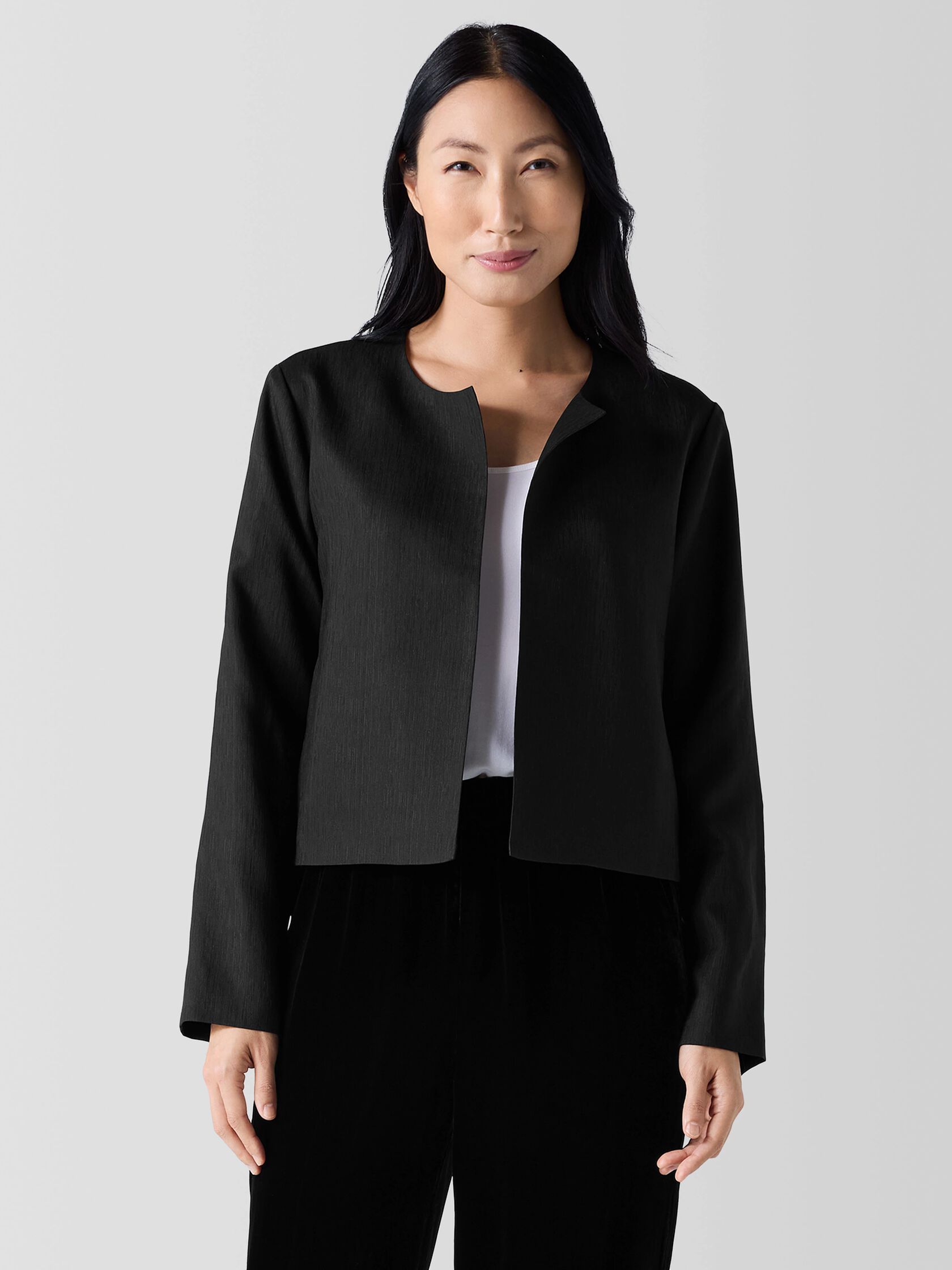 Textured Silk Weave Jacket