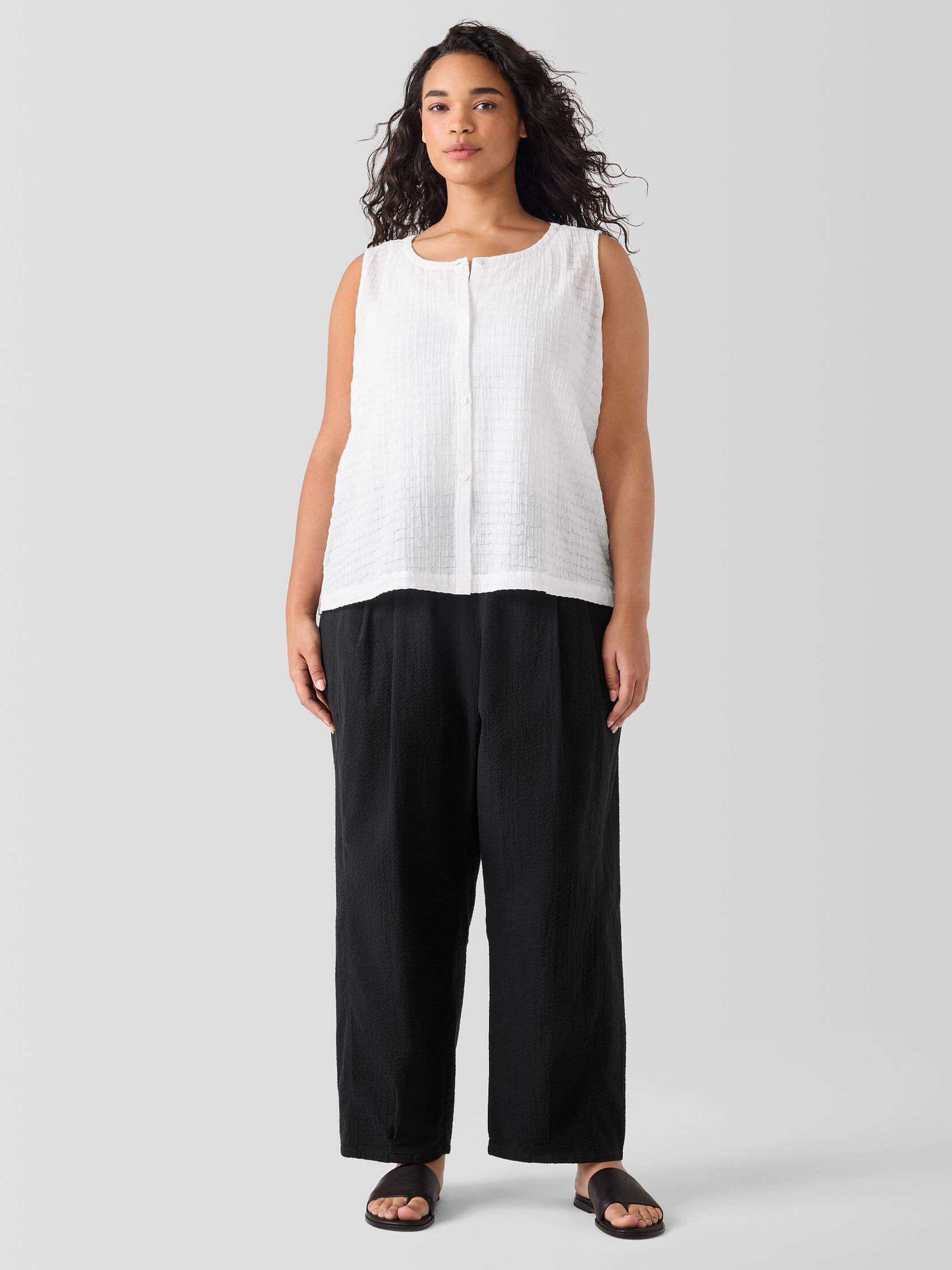 Organic Cotton Voile Box Vest