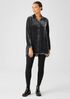 Velvet Classic Collar Long Shirt