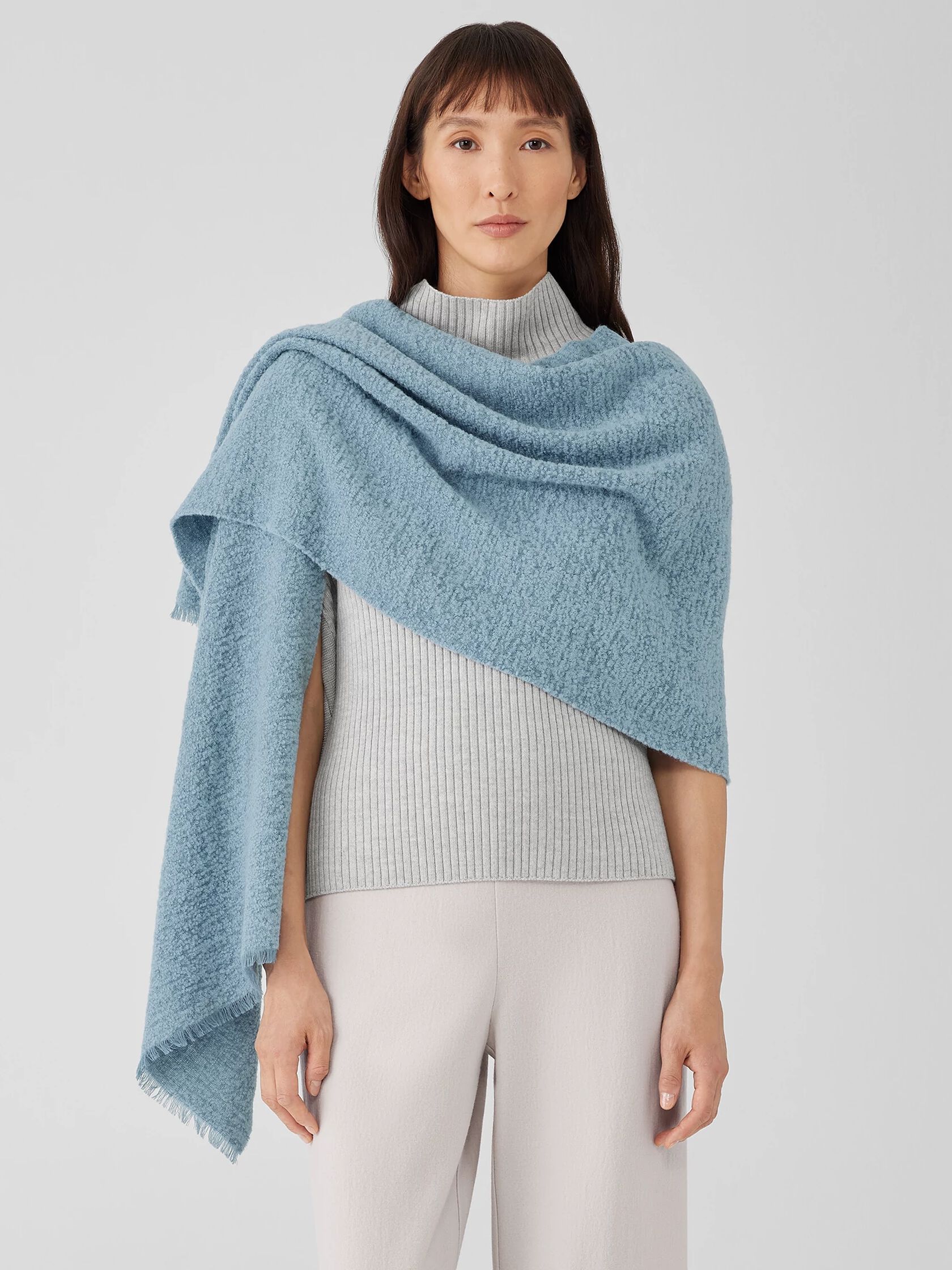 Fluffy Boucle Scarf