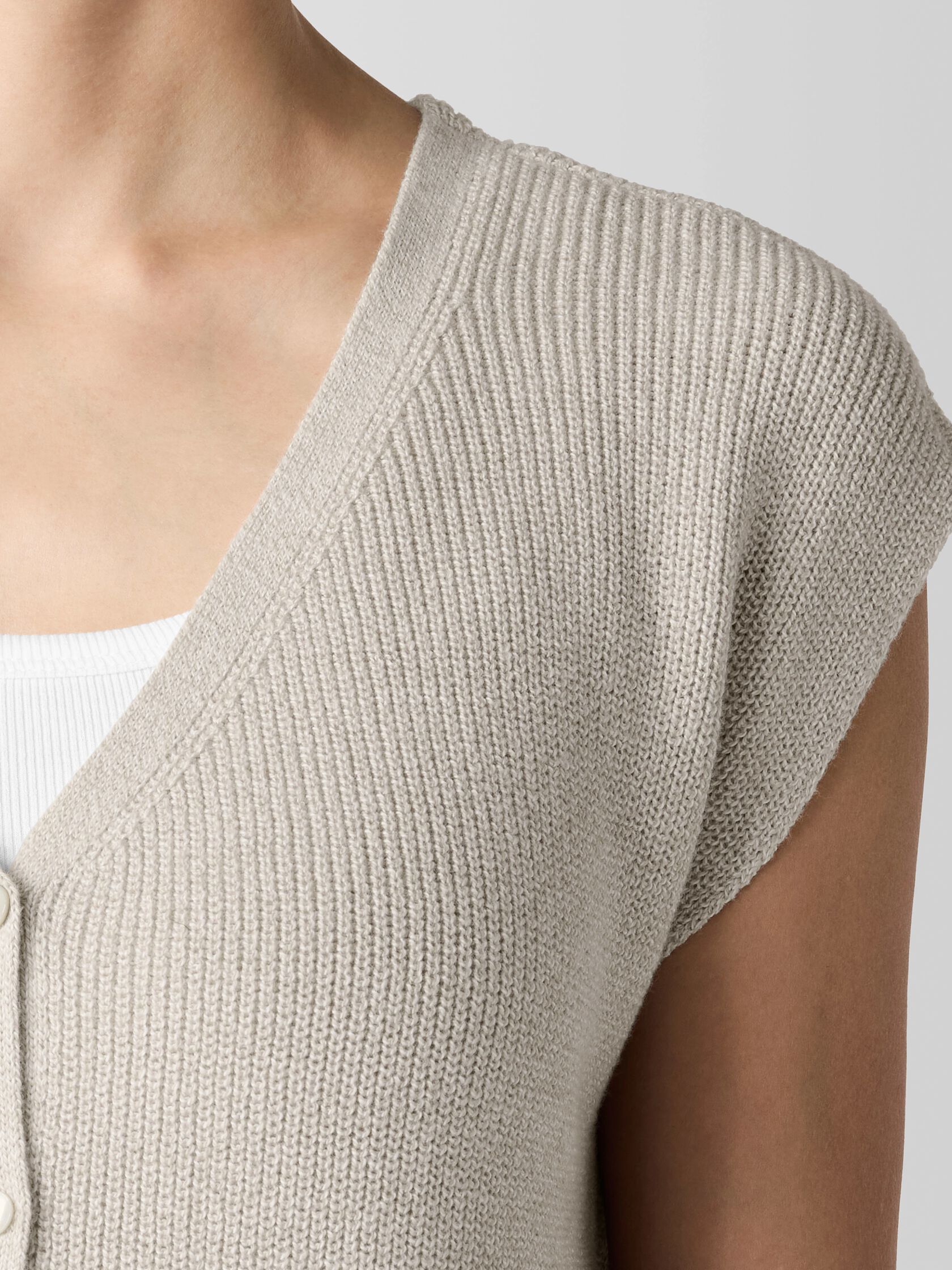 Peruvian Organic Cotton Crepe Vest