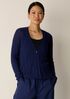 Organic Linen Cotton V-Neck Cardigan
