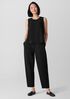 Silk Georgette Crepe Round Neck Tank