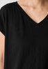 Organic Linen Jersey V-Neck Tee