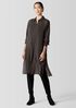 Sheer Silk Georgette Classic Collar Long Shirt