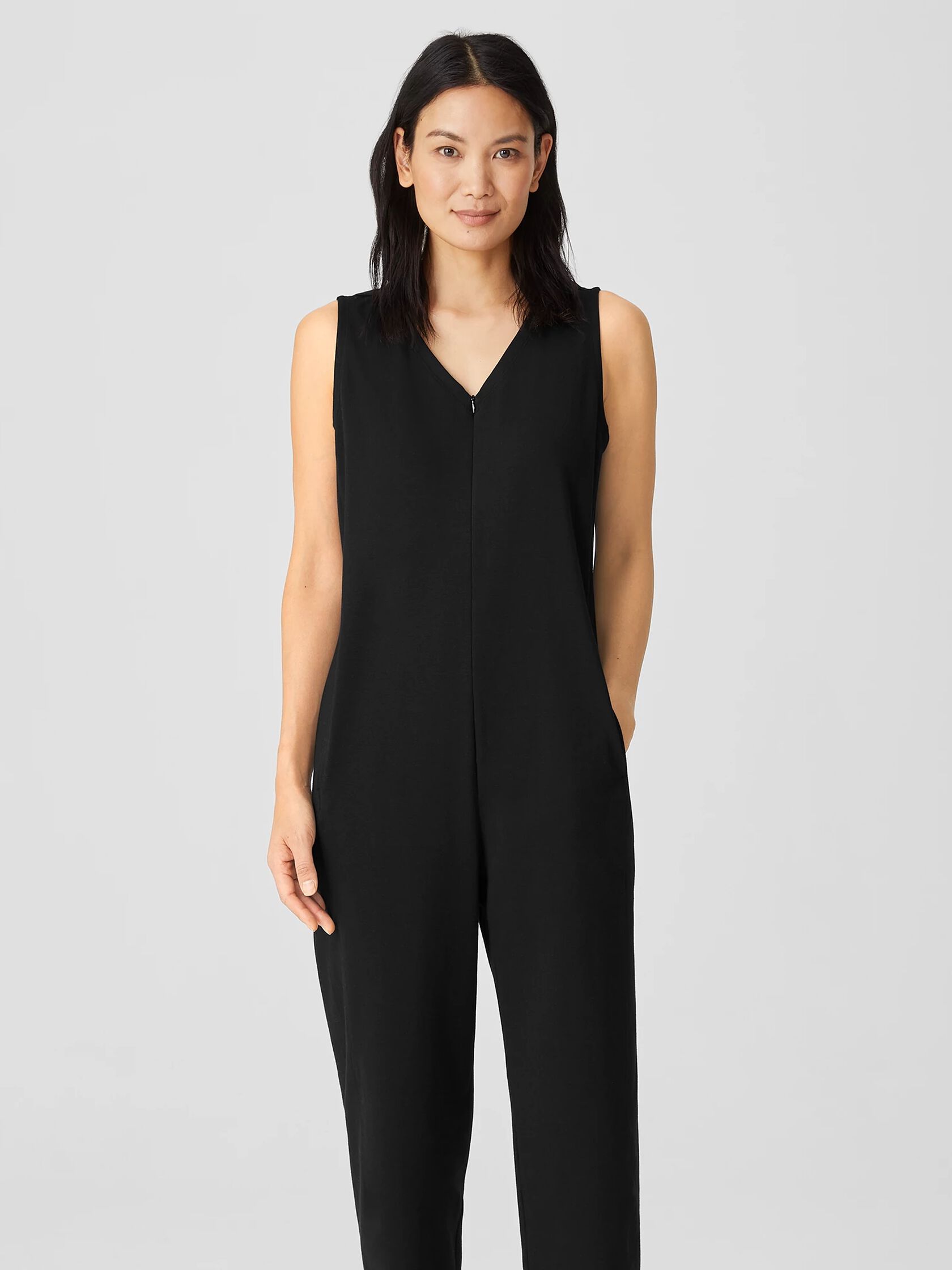 Cotton Ponte Lantern Jumpsuit