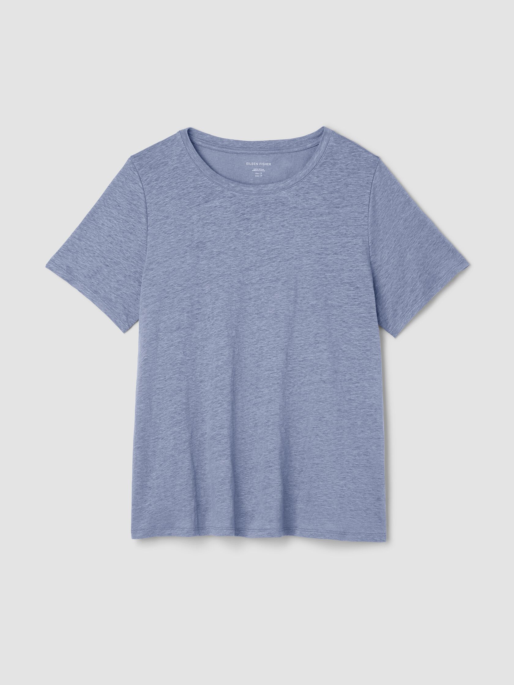 Organic Linen Jersey Crew Neck Tee