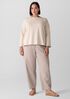 Striped Organic Cotton Slub Bateau Neck Top