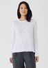 Organic Linen Cotton Slub Crew Neck Top