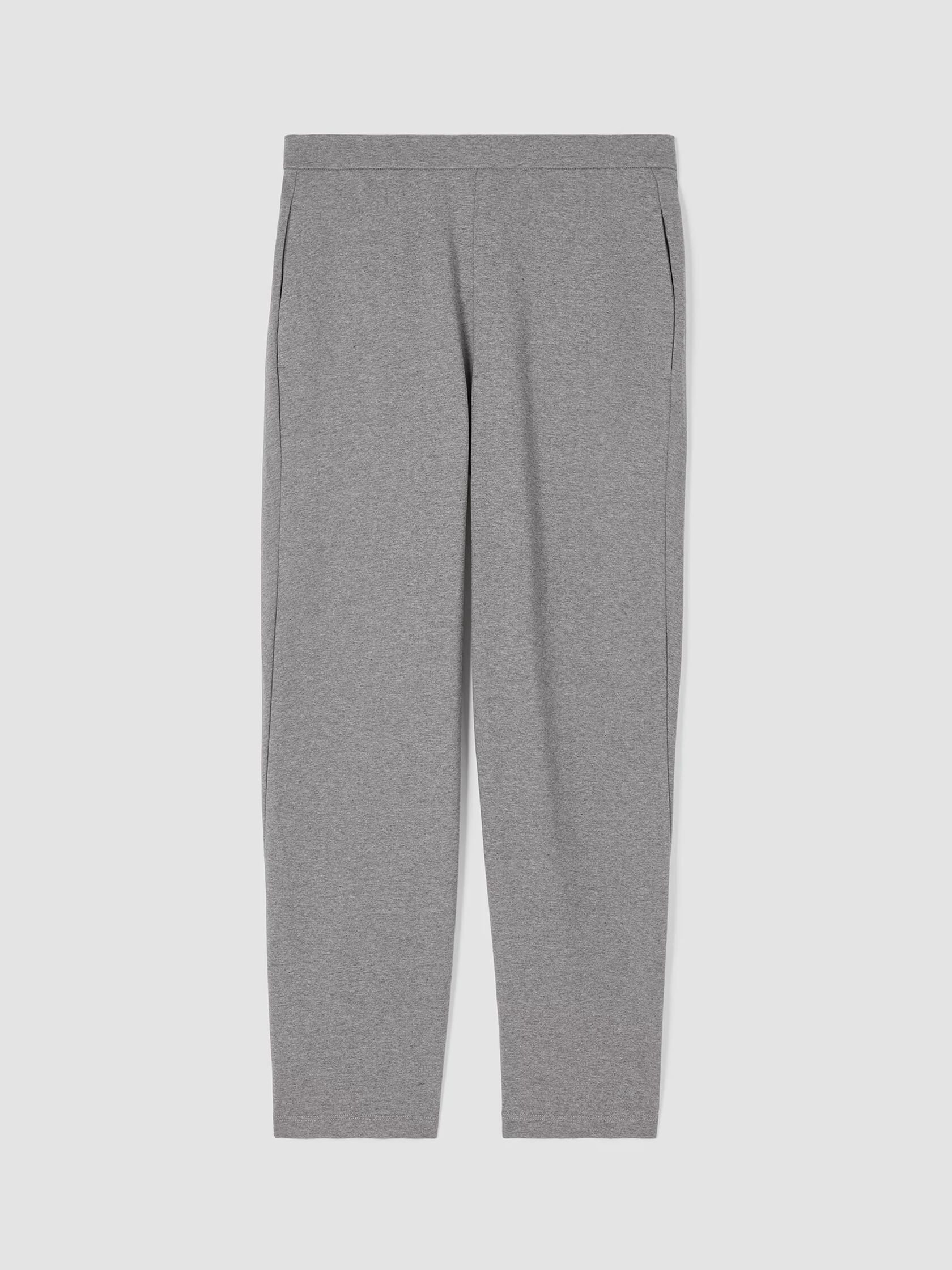 Heathered Organic Cotton Jersey Slouchy Pant