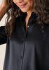 Stretch Silk Charmeuse Classic Collar Shirt