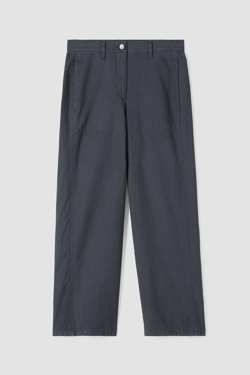 Cotton Hemp Stretch Wide-Leg Pant Cotton Hemp Stretch Wide-Leg Pant