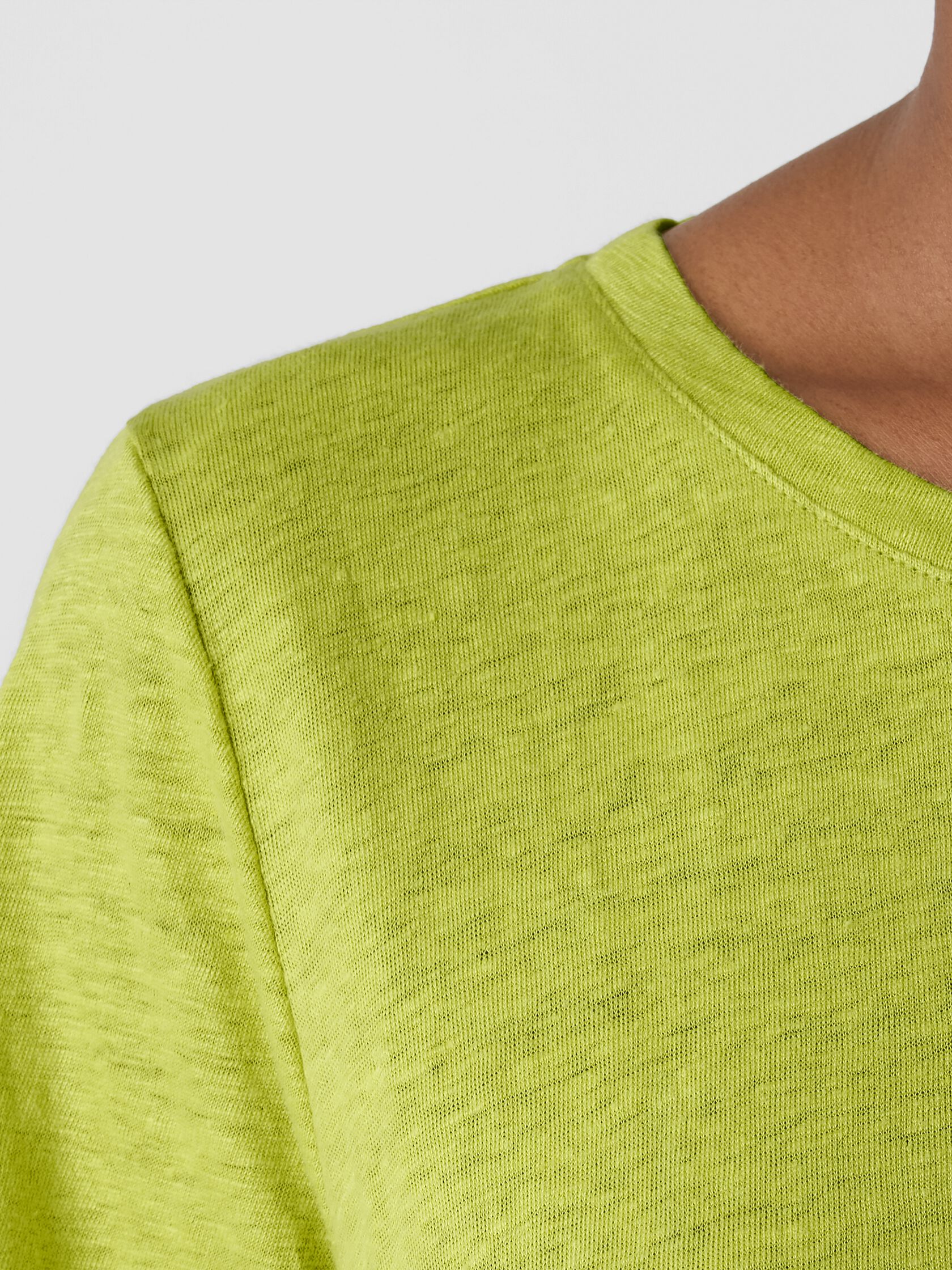 Organic Linen Jersey Crew Neck Tee