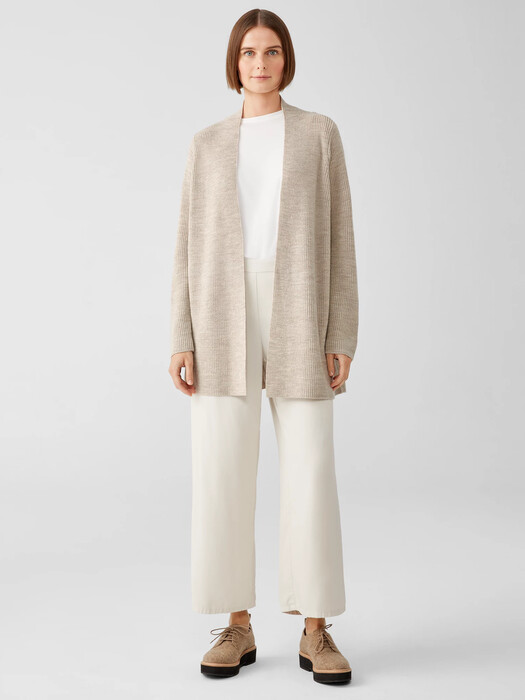 Merino Long Cardigan in Responsible Wool