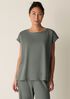Organic Cotton Interlock Jewel Neck Sleep Tee