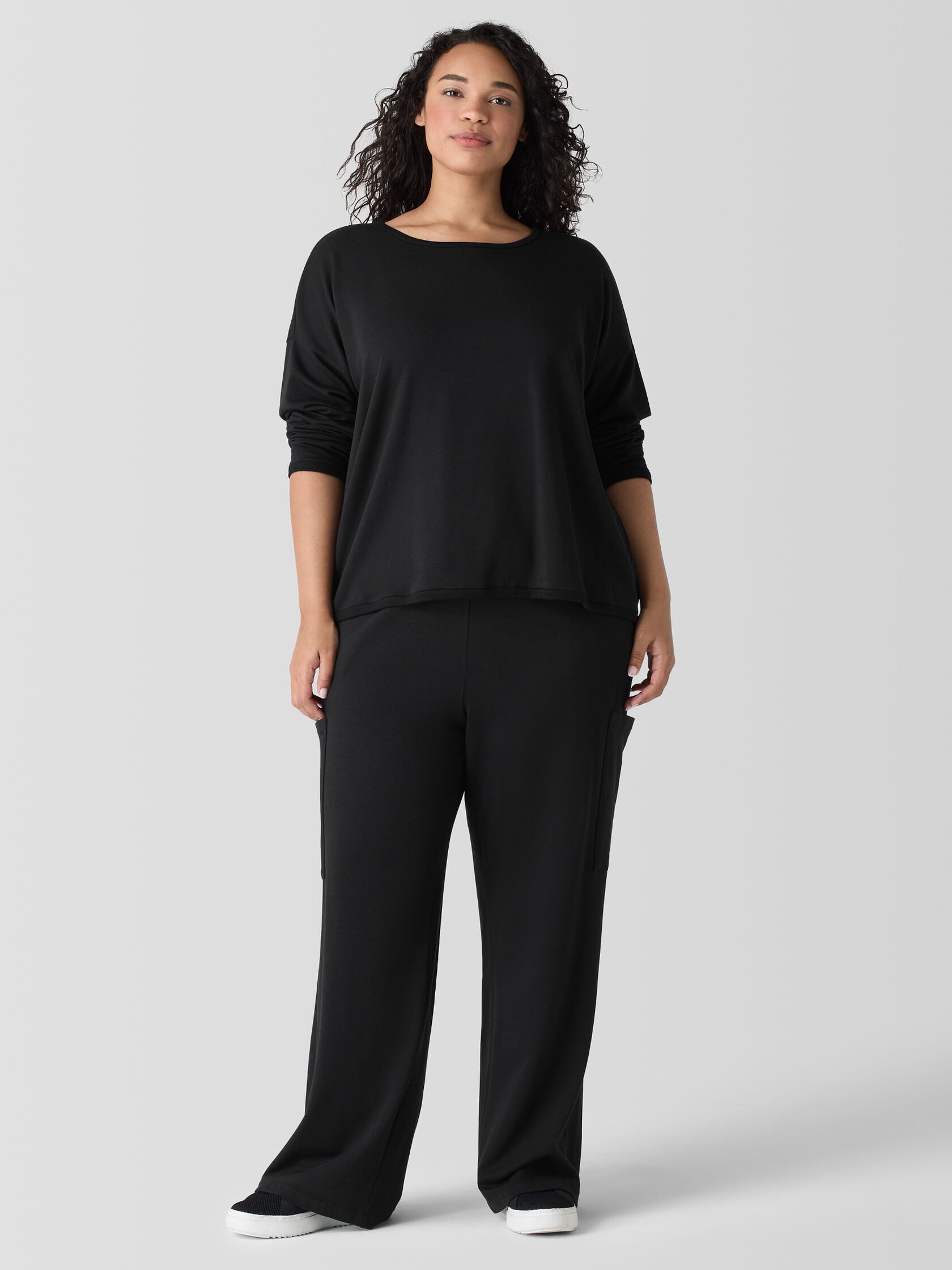 Cozy Brushed Terry Hug Box-Top