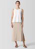 Lightweight Organic Cotton French Terry A-Line Skirt