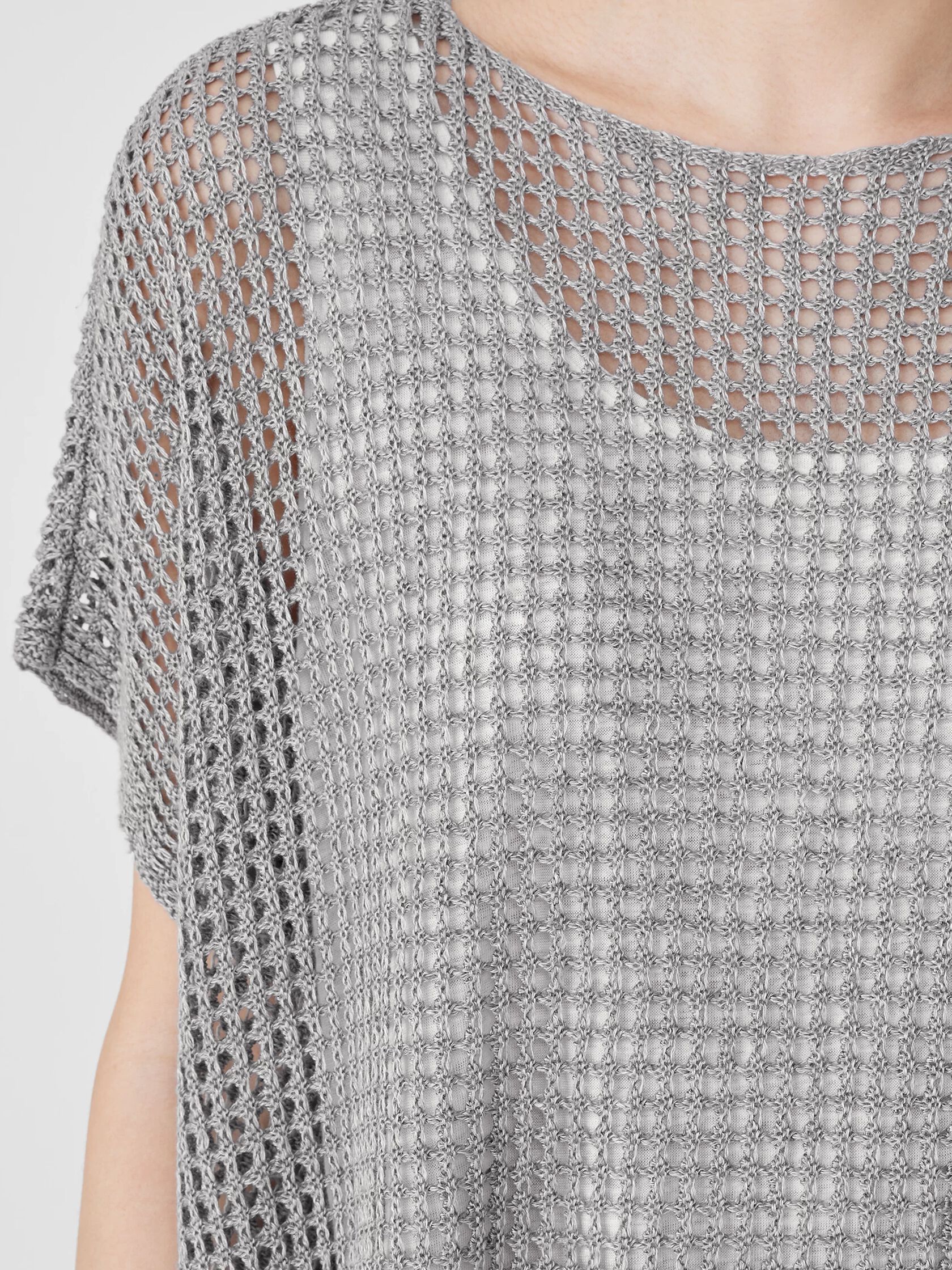 Organic Linen Délavé Bateau Neck Top