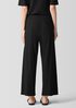 Textured Stretch Rib Wide-Leg Pant