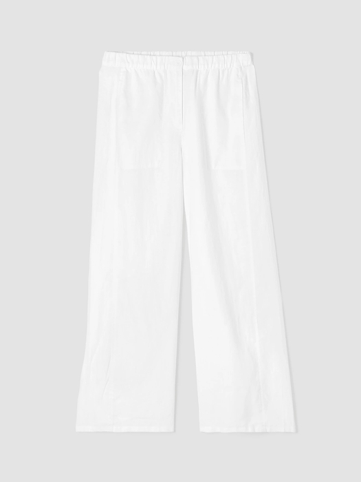 Organic Linen Wide Trouser Pant | EILEEN FISHER