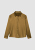Stretch Silk Charmeuse Classic Collar Shirt
