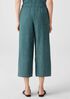 Washed Organic Linen Delave Wide-Leg Pant