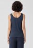 Stretch Silk Jersey Scoop Neck Tank