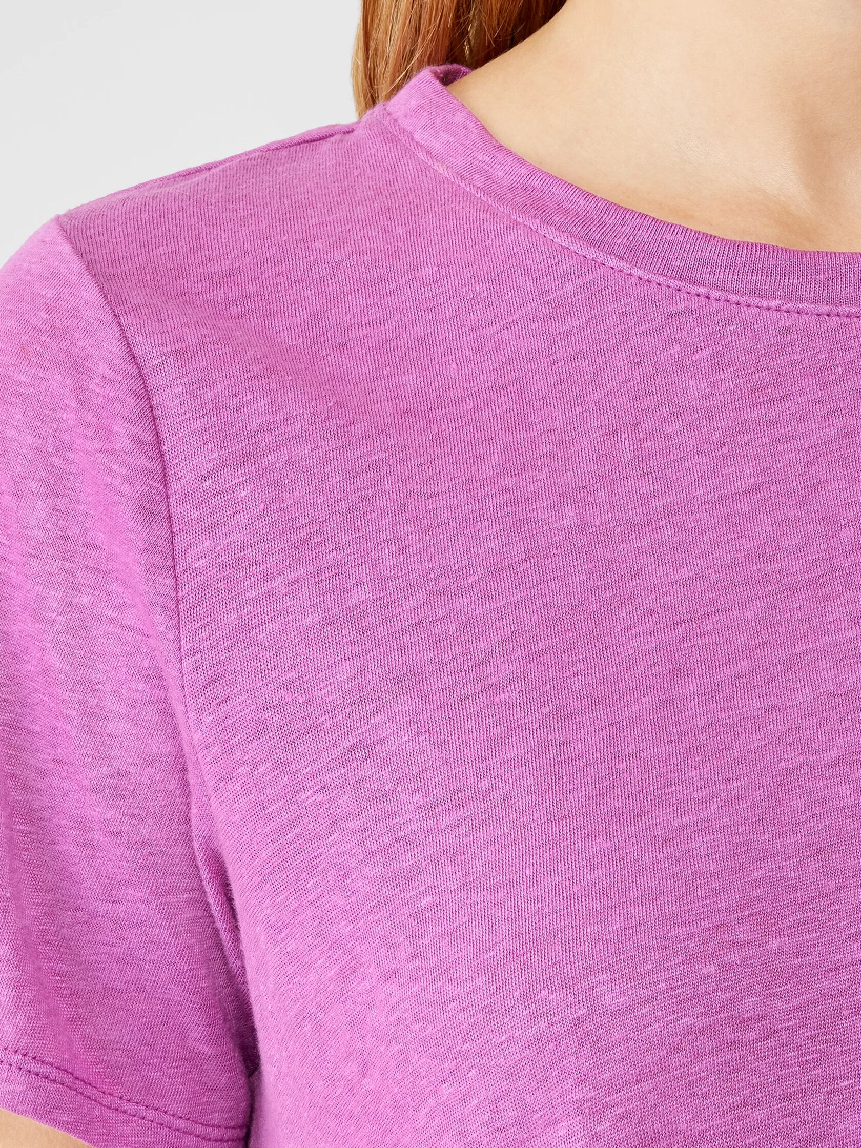 Organic Linen Jersey Crew Neck Tee