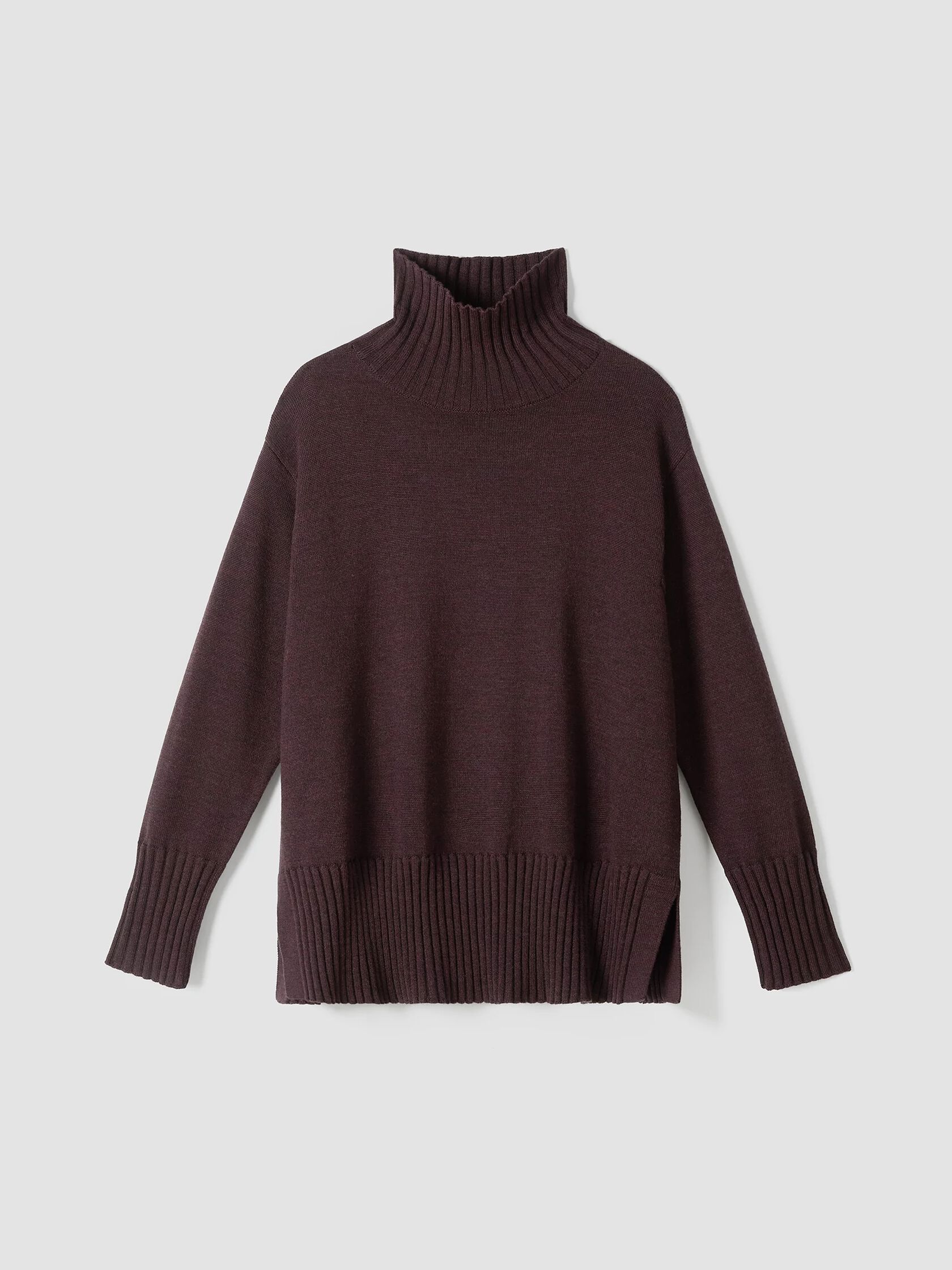 Merino Jersey Turtleneck in Regenerative Wool