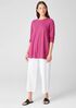 Hemp Organic Cotton Twist Crew Neck Top