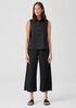 Organic Cotton Ripple Wide-Leg Pant