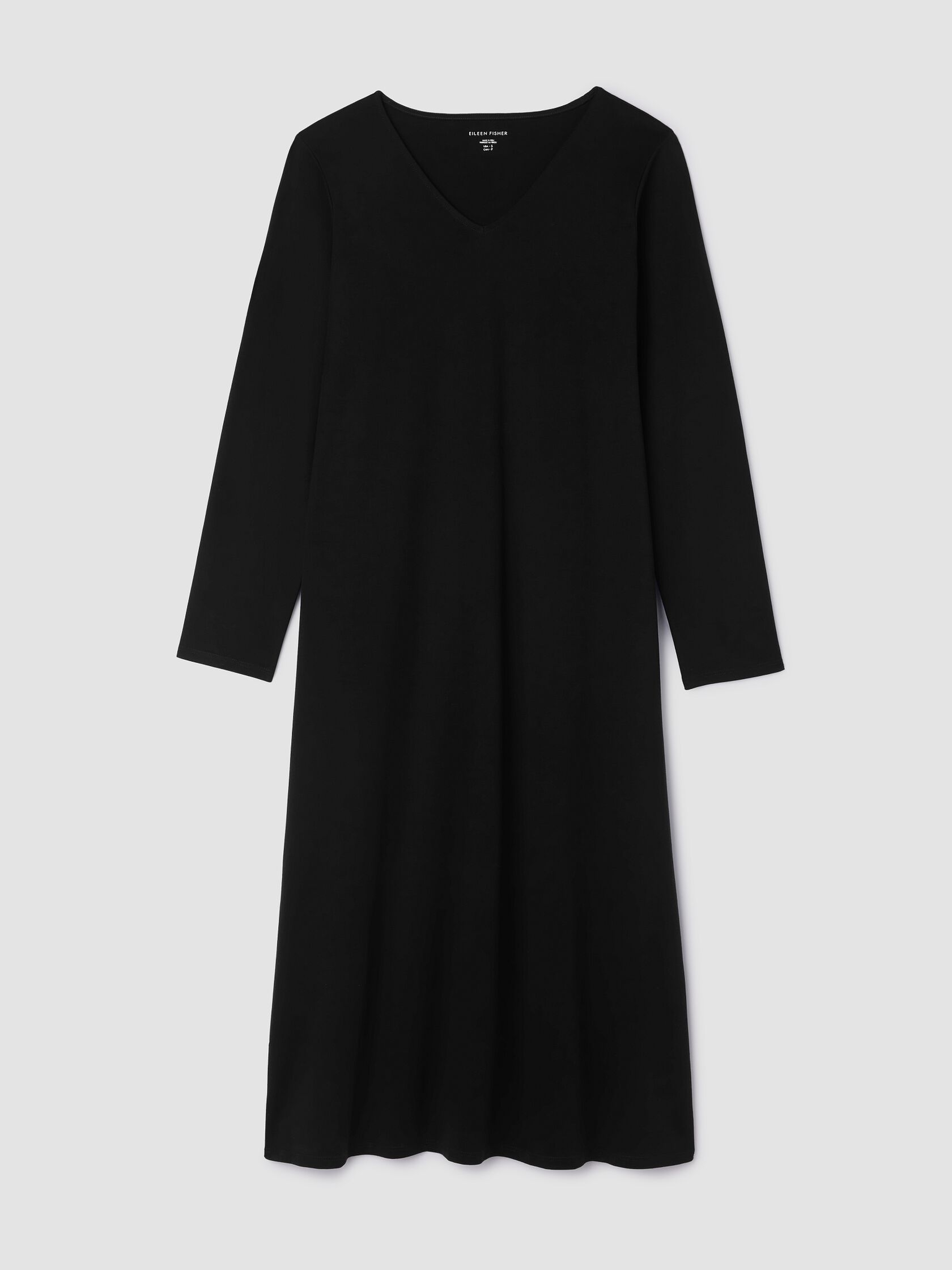 Organic Cotton Interlock V-Neck Sleep Dress