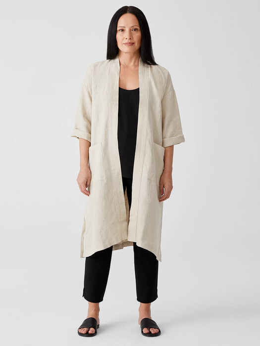 Organic Linen Belted Jacket