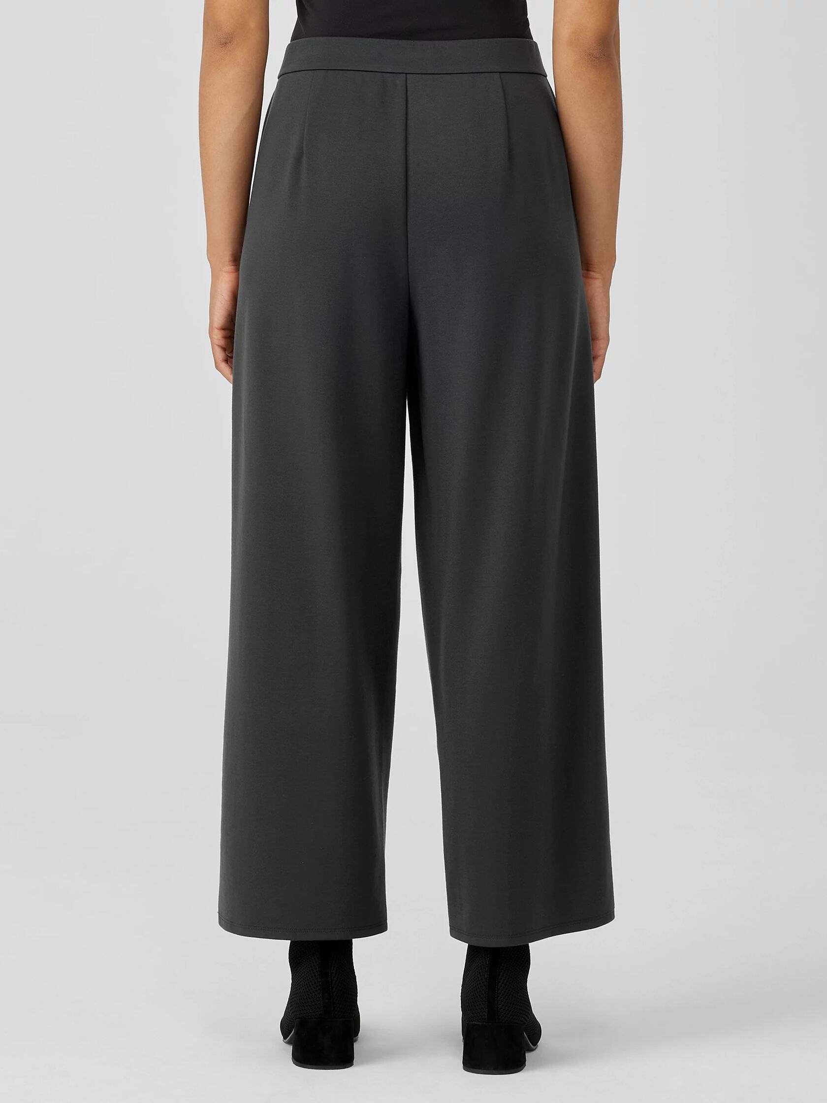 Washable Flex Ponte Wide-Leg Pant