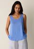 Organic Linen Jersey Scoop Neck Tank