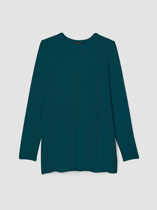 Fine Jersey Crew Neck Top