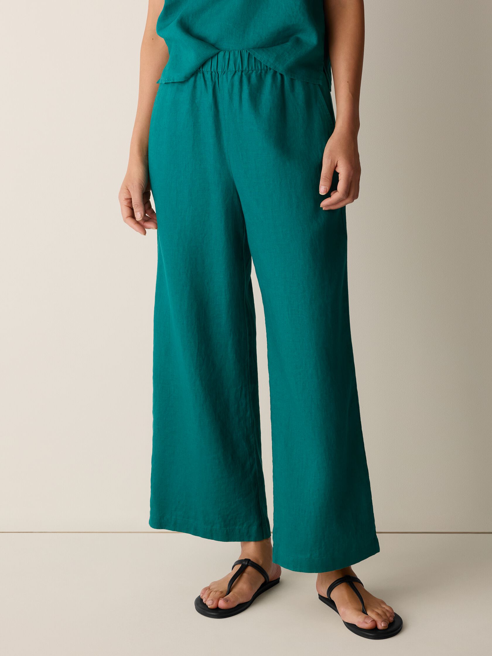 Organic Linen Wide-Leg Pant