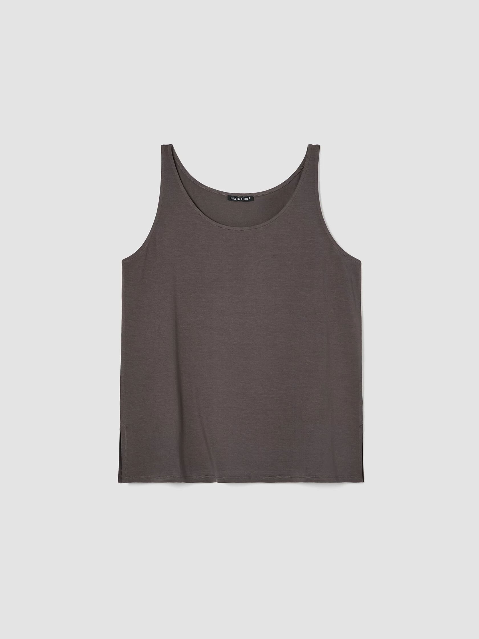 Stretch Jersey Knit Scoop Neck Tank