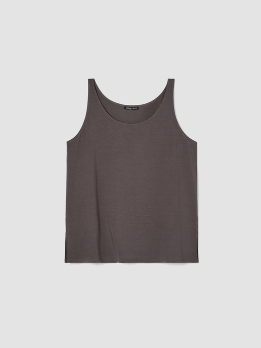 Stretch Jersey Knit Scoop Neck Tank