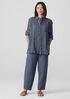Linen Silk Twill Lantern Pant