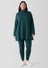 Cozy Brushed Terry Hug Funnel Neck Long Top