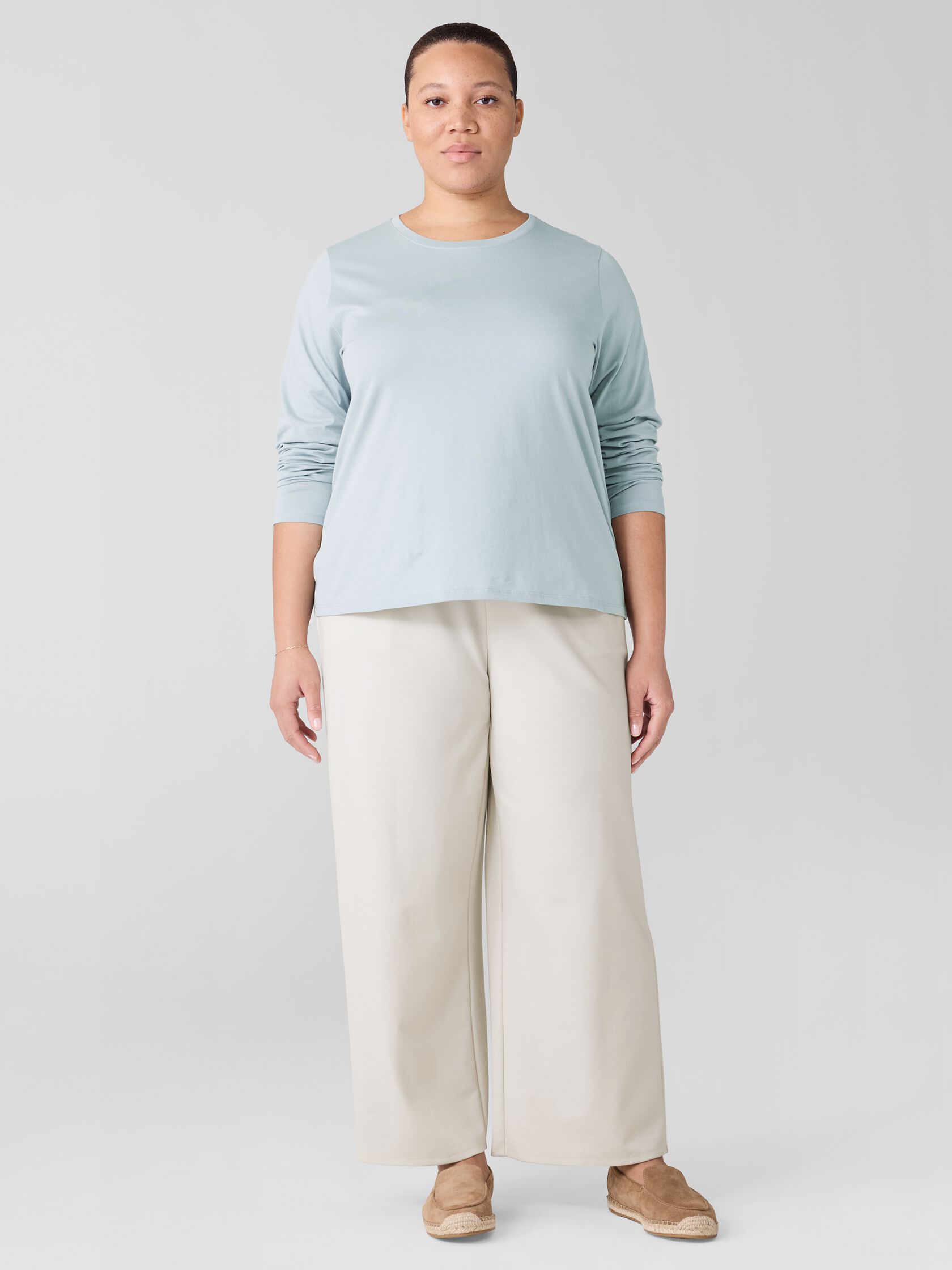 Organic Pima Cotton Jersey Long-Sleeve Tee
